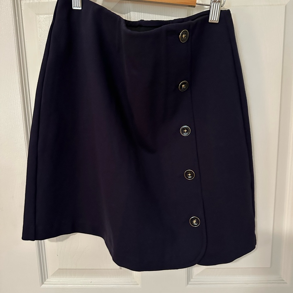 Women’s SPARTINA Navy Skirt with Side Button Detail
